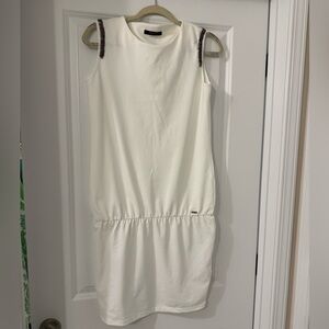 Chic White Sleeveless Mini Dress